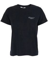 Givenchy - Crew Neck T-Shirt With Logo On Front And Back - Lyst