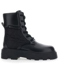 Moncler - 'Aurea' Ankle Boots With Slip-On Design And Logo Lettering On The Side - Lyst