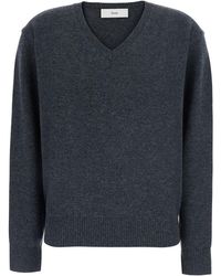 DUNST - Cashmere V-Neck Sweater With V-Neck And Long Sleeves - Lyst