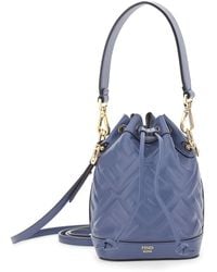 Fendi - 'Mon Tresor' Mini Handbag With Adjustable And Removable Shoulder Strap And All-Over Embossed Ff Motif - Lyst