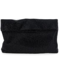 Twentyfourhaitch - Clutch 'Dunham' Con Decorazione Con Strass E Chiusur - Lyst