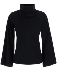 Le Plain - Top With High Neck And Slits - Lyst