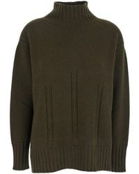 Tom Ford - Sweater With Mock Neck And Dropped Shoulders - Lyst