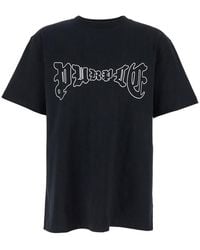 Purple Brand - Crewneck T-Shirt With Logo Print On The Front - Lyst