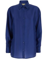 Momoní - Silk Classic Collar Shirt For - Lyst