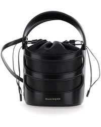 Alexander McQueen - 'The Rise' Bucket Bag With Harness Cage - Lyst