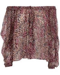 Isabel Marant - Multicolored 'Vutti' Blouse With All-Over Graphic Print - Lyst