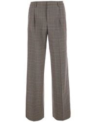 PT Torino - Wool Pants With Silk Finish And Stretch Fabric For Wom - Lyst