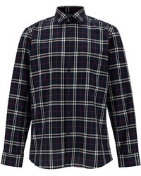 Burberry - 'Simson' Shirt With Check Motif - Lyst