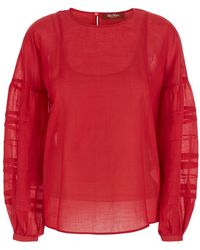 Max Mara - Shirt Round Neck Tech Fabric - Lyst