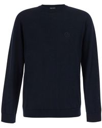 Giorgio Armani - Crewneck Sweater Merino Wool Virgin Tops - Lyst