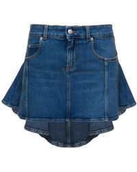 Alexander McQueen - Mini-Skirt With Pleated Detail - Lyst