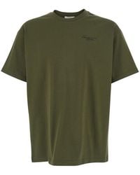 Givenchy - Crew Neck T-Shirt With Logo On Front And Back - Lyst