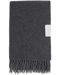 Brunello Cucinelli - Scarf With Fringed Hem And Brushed Finish - Lyst