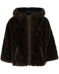 Pinko - Cadetia Cappa Aspen Aspetto Visone Scanalato - Lyst