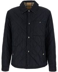 Burberry - 'Brighton' Jacket With Quilted Motif And Reversible Des - Lyst