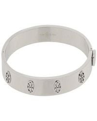 Tory Burch - Bracelet With Engraved Logo And Clip Closure - Lyst