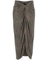 FEDERICA TOSI - Skirt With Knot Detail On The Front - Lyst