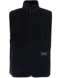 Pas Normal Studios - Off-Race Pile Fleece Vest With Tech Fabric And Blac - Lyst