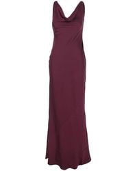 slim fit dress slacks Norma Kamali Super Oversized Sleeveless Boyfriend Shirt Flared Gown in Green