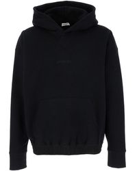 Saint Laurent - Hoodie With Tonal Logo Embroidery - Lyst