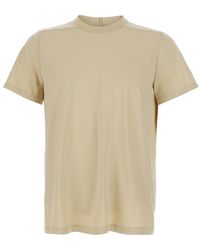 Rick Owens - Crew Neck T-Shirt With Tone On Tone Stitching - Lyst