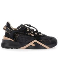 Fendi - Sneaker Basse Flow' Con Dettaglio F Diagonale - Lyst