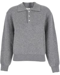 DUNST - Maglia Con Colletto Polo E Dettagli A Coste - Lyst