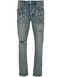 Purple Brand - Jeans A Cinque Tasche Con Macchie Di Colore - Lyst