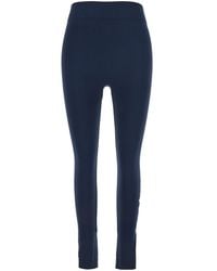 Max Mara - 'Basilea' Pants With Elastic Waist And Logo Lettering - Lyst