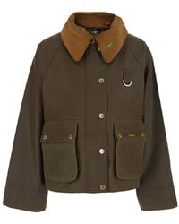 Barbour - Jacket Modern Spey Wax With Shirt Collar And Front Pockets In - Lyst