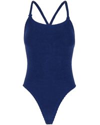 Hunza G - 'Bette' One-Piece Swimsuit With Crisscross Straps - Lyst