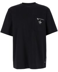 Fendi - Patch Pocket T-Shirt - Lyst