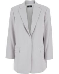 Theory - Single Breasted Jacket With Classic Lapels - Lyst