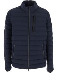 Moose Knuckles - 'Laki' Down Jacket With High Neck And Logo Patch O - Lyst