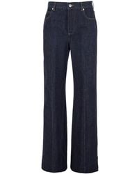 Bottega Veneta - Palazzo Jeans With Logo Patch On The Back - Lyst