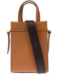 Fendi - Go To Shopper Mini Bag In Calf Leather - Lyst