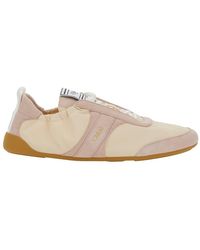 Chloé - Chloã 'Kick' Sneaker With Side Lettering Logo And Elasticated Details - Lyst