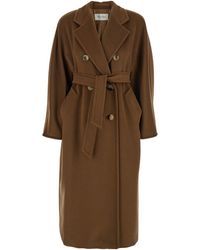 Max Mara - Cappotto 'Madame' Con Revers Classici E Cintura - Lyst