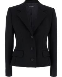 Dolce & Gabbana - Single-Breasted Jacket With Buttons Fastening In - Lyst