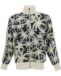 Palm Angels - And Sweatshirt With All-Over Palm Print - Lyst