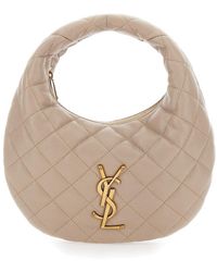 Saint Laurent - 'Icare' Handbag With Cassandre Plaque On The Front - Lyst