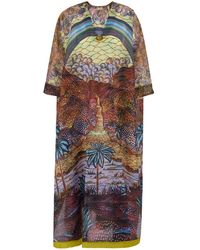 VLISCO DIALOGUES - 'Grand Papillon' Kaftan With Long Sleeves - Lyst