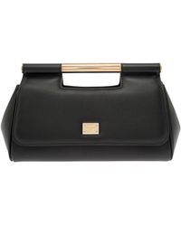 Dolce & Gabbana - 'Sicily' Handbag With Logo Plaque - Lyst