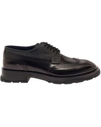 Alexander McQueen - Lace-Up Shoes With Quarter-Brogue Detail - Lyst