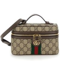 Gucci - 'Ophidia' Handbag With All-Over Gg Motif - Lyst