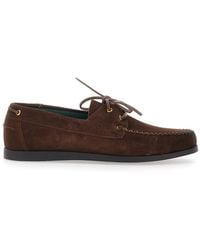 VINNY'S - Loafers With Rounded Toe And Strap - Lyst