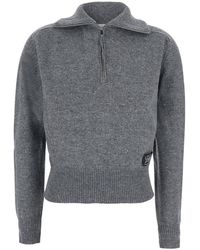 Grifoni - Wool Zip Pull - Lyst