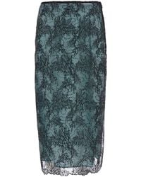 Semicouture - Skirt Camilla Ramage Lace Skirt With Lace Details And 100 - Lyst