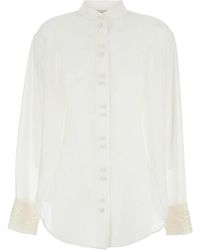 Forte Forte - Shirt With Pearls Details - Lyst